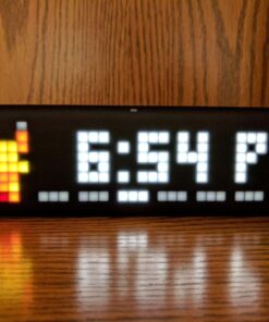LaMetric TIME Wi-Fi Clock for Smart Home - Social Media Counter - Cinema Lightbox - Digital Alarm Clock with Weather - Retro Pixel Art Bluetooth Speaker with 37x8 LED Display 52 718etUEVg0L