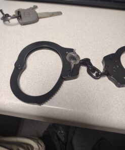 VIPERTEK Double Lock Steel Police Edition Professional Grade Handcuffs (Black) 22 718fB0nwyeL