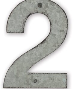 Sunset Vista Design Studios Magnetic Sign 4-Inch Metal Address Tile, Number 2