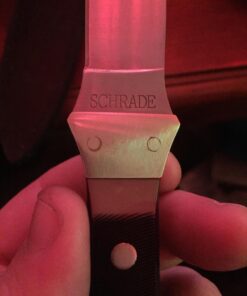 Old Timer 162OT Boot Knife 7.8in High Carbon Stainless Steel Full Tang Fixed Blade Knife with 3.8in False Edge Blade, Black Sawcut Handle, and Leather Belt Sheath for Camping, Hunting, and Outdoors 21 718fP1s09WL