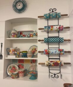 Sorbus Towel Rack Wall Mounted – Metal Towel Holder for Bathroom Wall, Washcloth, Rolled Bath Towels, Spa, Gym, Camper Rv, Shelf Cabinet - 6 Level Wine Rack Wall Mounted for Kitchen Bar, Wine Cellar 30 718fPI83fL