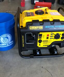 Champion Power Equipment 100302 4000-Watt RV Ready Open Frame Inverter, Yellow 4000-Watt + Gas + Manual Start 43 718gBVNkeoL