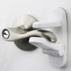Improved Childproof Door Lever Lock (3 Pack) Prevents Toddlers from Opening Doors. Easy One Hand Operation for Adults. Durable ABS with 3M Adhesive Backing. Simple Install, No Tools Needed White 3 12 718gSCVkN7L