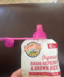 ChooMee SoftSip Food Pouch Top | Baby Led Weaning | No Spill Flow Control Valve, Protects Childs Mouth, 100% Silicone, BPA Free | Swirl Colors, 4 CT 32 718gbPRhJxL