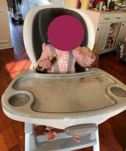 Ingenuity SmartClean Trio Elite 3-in-1 Convertible Baby High Chair, Toddler Chair, and Dining Booster Seat, For Ages 6 Months and Up, Unisex - Slate Trio Elite Slate 48 718h0qqkkCL