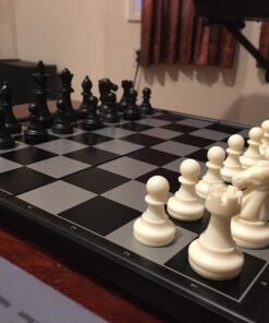 Yellow Mountain Imports Medium 2-in-1 Travel Magnetic Chess & Checkers Board Game Set - 12.5 Inches - Portable, Folding & Travel Perfect 64 718hkCgMOaL