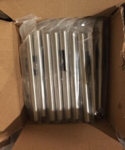 Cosmas 305-030SN - 10 Pack Satin Nickel Cabinet Hardware Euro Style Bar Handle Pull - 3" Inch (76mm) Hole Centers, 5-3/8" Overall Length, 1/2" Inch Bar Diameter 29 718hu0mQTkL