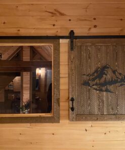 SMARTSTANDARD 8 Feet Heavy Duty Sturdy Sliding Barn Door Hardware Kit -Smoothly and Quietly -Easy to Install -Includes Step-by-Step Installation Instruction Fit 48" Wide Door Panel (J Shape Hanger) 44 718i9oo6LaL