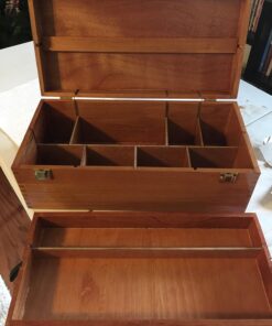 Art Alternatives Wood Box Supply Chest,Brown,16-1/8"x8"x5-7/8" 26 718iBqRHGzL