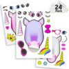 24 Make A Unicorn Stickers for Kids - Great Unicorn Theme Birthday Party Favors - Fun Craft Project for Children 3+ - Let Your Kids Get Creative & Design Their Favorite Unicorn Stickers 4 718iCITBQXL