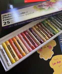 Pentel Arts Oil Pastel Set, 5/16 x 2-7/16 Inch, Assorted Colors, Set of 25 1 Count (Pack of 25) 25 718iMGbGlGL