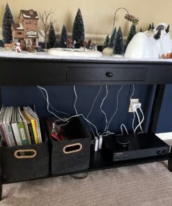 Convenience Concepts American Heritage 1 Drawer Console Table with Shelf, Black 33 718j0iqQKFL