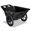 Rubbermaid Big Wheel 5642 Black Utility Agriculture, Nursery & Farm Cart, 58"L x 32-3/4"W x 28-1/4"H Assembled