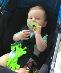 Nuby Silicone Teethe-eez Teether with Bristles, Includes Hygienic Case, Green 23 718kxOXcEFL