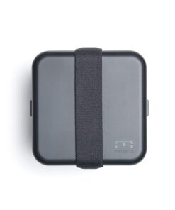 monbento - Large Bento Box MB Square Onyx with Compartments - Leakproof Lunch Box for Work or Meal Prep - BPA Free - Food Grade Safe - Black Black Onyx 19 718lgcNzB6L