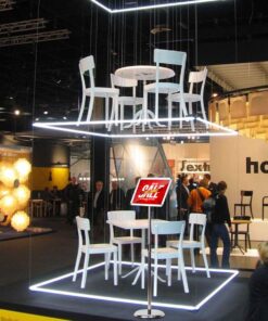 HUAZI Adjustable Floor Sign Holder Stand 8.5x11 inches Pedestal Sign Stand,Heavy Round Base,Both Vertical & Horizontal View Displayed,Snap-Open Frame with Safety Corner,Silver 8.5 x 11 inches,Silver 13 718lw0L6V1L