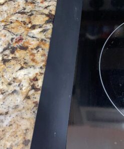 CozyKit Silicone Kitchen Stove Counter Gap Cover Long & Wide Gap Filler (2 Pack) Seals Spills Between Counters, Stovetops, Washing Machines, Oven, Washer, Dryer - Heat-Resistant and Easy Clean (Black) Black 27 718m2QGusJL