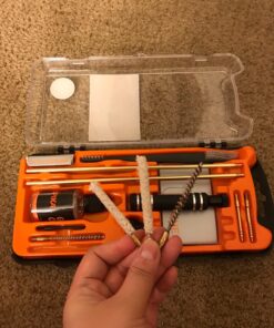 SPIKA Compact Shotgun Cleaning Kit 12 Gauge,Airgun/Rifle Cleaning Kit,Pistol Cleaning Kit Airgun.177 Cal/.22 Cal 16 718nXpHJ2UL