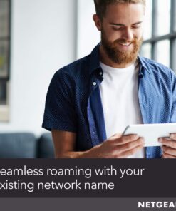 NETGEAR WiFi Mesh Range Extender EX6100 - Coverage up to 1000 sq.ft. and 15 devices with AC750 Dual Band Wireless Signal Booster & Repeater (up to 750Mbps speed), plus Mesh Smart Roaming AC750 WiFi 27 718nY4Gpj1L 1