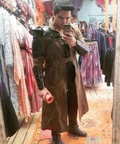 Armor Venue: Warriors Single Pauldron Leather Shoulder Armor Medium Black 5 718nnpo0E8L