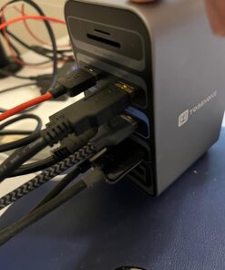 TOBENONE USB C Docking Station for 15 in MacBook - Dual Monitor Docking Station With 2 HDMI, 6 USB A, SD/Micro SD, LAN, 87W PD, Grey UDS013-No Power Adapter 42 718p9JRTE8L