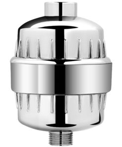 AquaBliss Multi-Stage Shower Filter w/ Replaceable Cartridge – Transform Itching, Eczema & Acne into Glowing Hair, Nails and Skin Fast. Chrome SF220