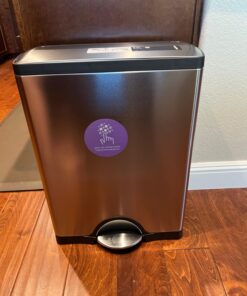 Simplehuman 50 Liter / 13.0 Gallon Rectangular Kitchen Step Trash Can, Brushed Stainless Steel 50 Liter Trash Can 36 718s59s6yL