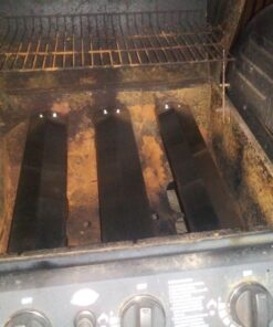 Hisencn Replacement Parts for Chargriller 5050, 3001, 5650, 3008, 3030, 4000, King Griller 5252 Grill, Stainless Steel Burner Tube, Heat Plate Tent, Ignitor for Chargriller Parts Replacement Silver 34 718sTT3 UL