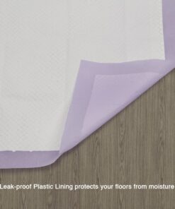 Petphabet 100 Pack Dog Pee Pads 23 by 24 Inches,Lavender Scented Dog Training Pads with Attractant 23 X 24 in 18 718scQkVj7L