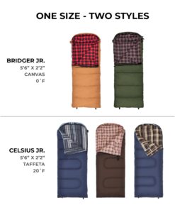 Alternative view of TETON Sports Junior Sleeping Bags – Finally, Sleeping Bag for Boys, Girls, all Kids, Warm and Comfortable; For all camping weather and built to last Blue (Blue Liner) Junior 20F