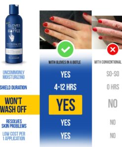 Gloves In A Bottle Shielding Lotion (One- 2 fl oz-60 ml & One - 8 fl oz-240 ml) With Pump Great for Dry Itchy Skin! Grease-less and Fragrance Free! 21 718tLqRZSVL 1