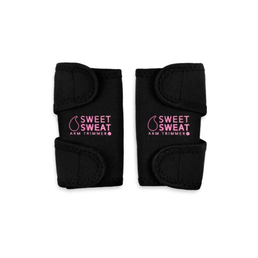 Sports Research Sweet Sweat Arm Trimmers for Men & Women | Increases Heat & Sweat Production to The Bicep Area Pink Medium