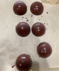 BAKER DEPOT 6 Holes Hot Chocolate Bomb Mold Dome Silicone Mould For Chocolate Cake Jelly Pudding Handmade Soap Round Shape Circle Cake Moulds Dia: 2 1/2 inches, Set of 2 41 718uYk2WcWL