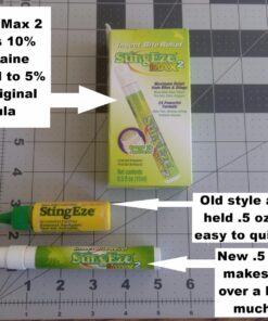 StingEze MAX Bug Bite Relief, Maximum Itch Relief from Bug Bites and Stings, Stops Pain, Relieves Itching, Reduces Infection - 0.5 oz Travel Pen Dauber 32 718uguMb98L