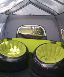 INTEX 68581EP Inflatable Empire Chair: Durable Outdoor Use – 2-PLY Laminate – Velvety Surface – Flocked Construction – Green 35 718w2rU9szL