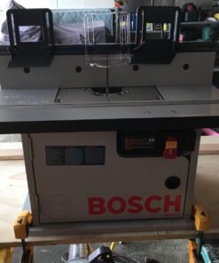 BOSCH RA1171 25-1/2 in. x 15-7/8 in. Benchtop Laminated MDF Top Cabinet Style Router Table with 2 Dust Collection Ports 76 718wHXLnWrL