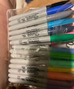 Sharpie 75846 Permanent Markers, Fine Point, Assorted Colors, 24-Count 24 Count (Pack of 1) 27 718wQICZj5L
