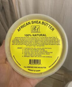REAL African Shea Butter Pure Raw Unrefined From Ghana"IVORY" 8oz. CONTAINER 8 Ounce (Pack of 1) 36 718wWFBBtQL