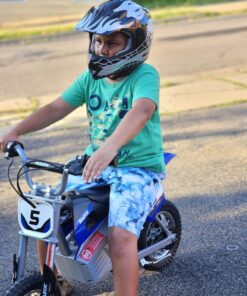 Razor MX350 Dirt Rocket Electric Motocross Bike, Blue, 10-12 inches Mx350 - Blue 35 718x77gESNL