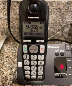 Panasonic DECT 6.0 Expandable Cordless Phone System with Answering Machine and Call Blocking - 3 Handsets - KX-TGE433B (Black) Easy Use 34 718xGT53VYL