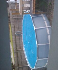 INTEX 28013E Solar Pool Cover: For 15ft Round Easy Set and Metal Frame Pools – Insulates Pool Water – Reduces Water Evaporation – Keeps Debris Out – Reduces Chemical Consumption 15 ft 43 718xqo9c2L