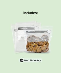 FoodSaver 1-Quart BPA-Free Multilayer Construction Vacuum Zipper Bags, 18 Count 18 Count (Pack of 1) 21 718y3G5m6CL