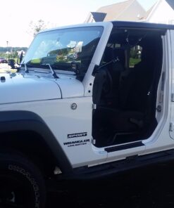 Rugged Ridge | Quick Release Mirror Kit, Rectangular, Black | 11025.12 | Fits 1997-2018 Jeep Wrangler TJ/JK 14 718yIZsoqlL