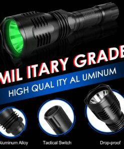 WindFire Waterproof 350 Lumens 250 Yards Green LED Coyote Hog Fox Predator Varmint Hunting Flashlight with Red Light LED Bulb Module Pressure Switch & Barrel Mount 13 719 Hm9UQ9L