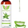 Organic Aloe Vera Gel from 100% Pure Aloe Barbadensis Leaf - Skin Care for Face, Body, After Sun, Sunburns - Great as Aftershave, Hair Gel, or Leave In Conditioner - USDA Certified Organic, 12 fl. oz. 6 719 Un5XOYL