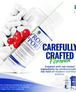 1 Body Thyroid Support Supplement with Iodine - Energy & Focus Support Formula - Vegetarian & Non-GMO - Vitamin B12 Complex, Zinc, Selenium, Ashwagandha, Copper & More 30 Day Supply 60 Count (Pack of 1) 20 7190fYe MuL