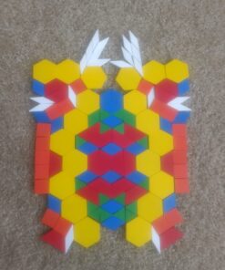 Melissa & Doug Pattern Blocks and Boards - Wooden Classic Toy With 120 Solid Wood Shapes and 5 Double-Sided Panels, Multi-colored - STEAM Animals, Tangrams Puzzle For Kids Ages 3+ Standard 52 7191oTDlcBL