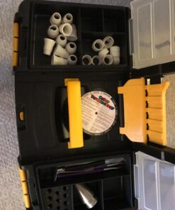 Rolling Tool Box with Wheels, Foldable Comfort Handle, and Removable Top – Toolbox Organizers and Storage by Stalwart 51 71926bhavyL