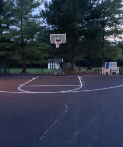 Ronan Sports Complete Easy Court Basketball Stencil Kit | Includes Spray Paint & Spray Box | Made in USA White 45 71928aFhUjL