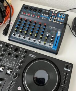 Pyle Professional Audio Mixer Sound Board Console Desk System Interface 8 Channel Digital USB Bluetooth MP3 Computer Input 48V Phantom Power Stereo DJ Studio FX 16Bit DSP Processor PMXU83BT, Black 31 7192kkwl8OL